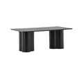 Olivia Rectangular Sofa Table Black - The Outlet Home