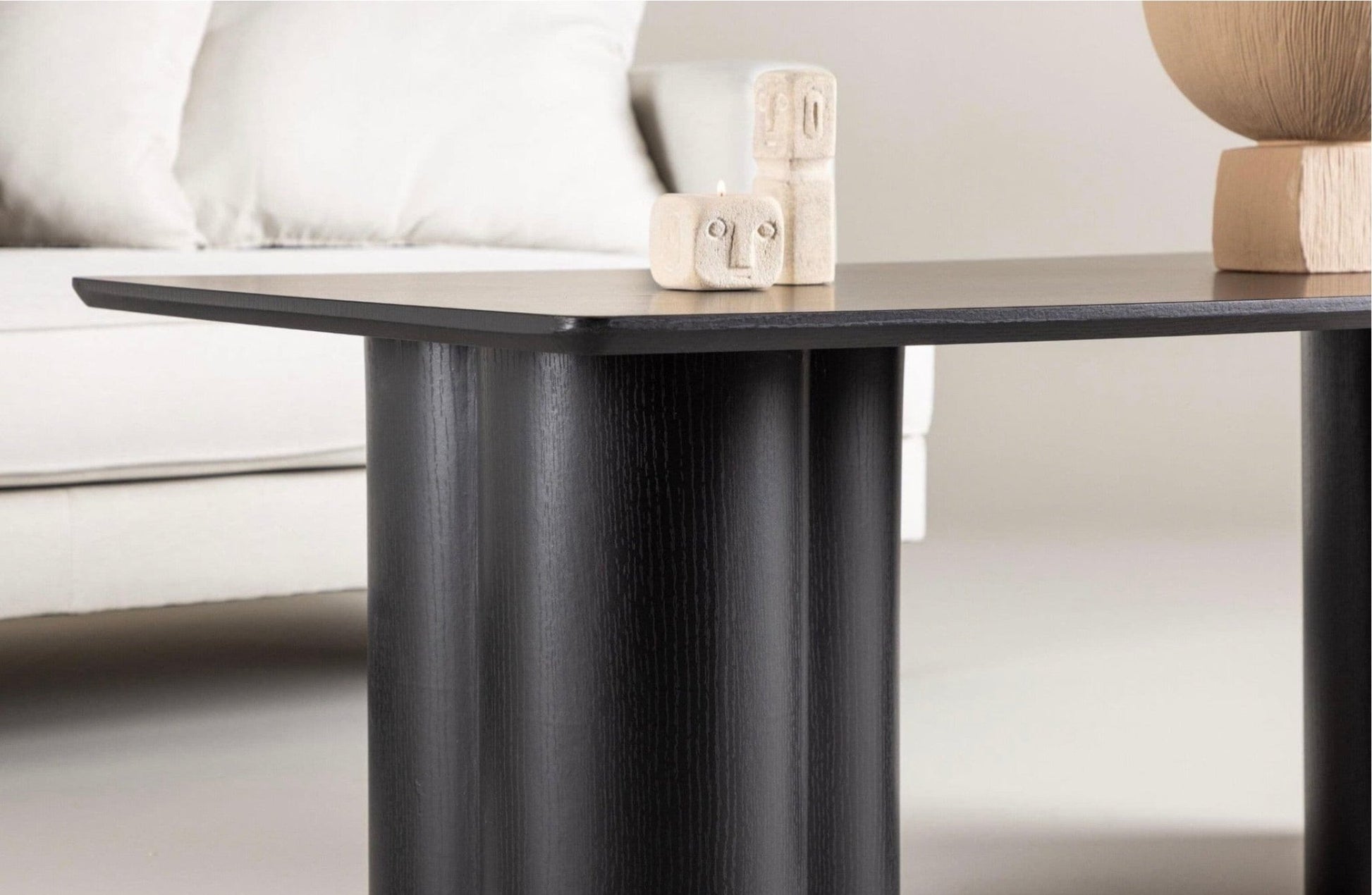 Olivia Rectangular Sofa Table Black - The Outlet Home
