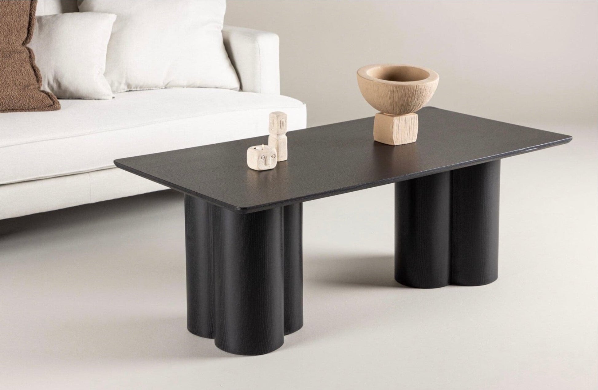 Olivia Rectangular Sofa Table Black - The Outlet Home