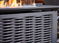 Oslo Aluminium Sofa Set with Fire Pit Table Sofa Firepit Grey - The Outlet Home
