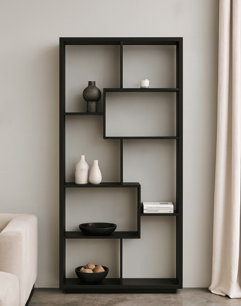 Oslo Black Shelving Unit - The Outlet Home