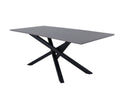 Piazza Black Rectangular Dining Table - The Outlet Home