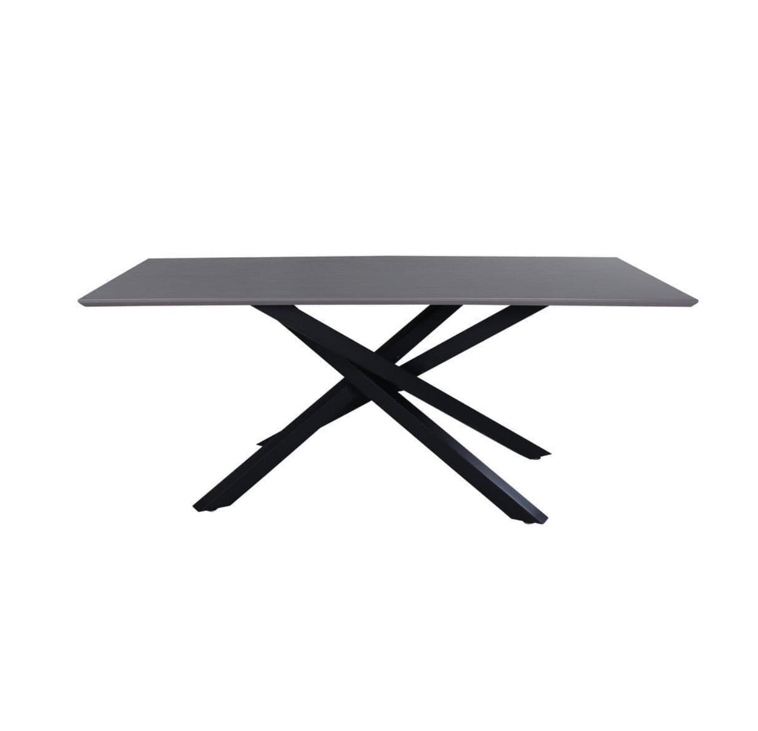 Piazza Black Rectangular Dining Table - The Outlet Home