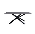 Piazza Black Rectangular Dining Table - The Outlet Home