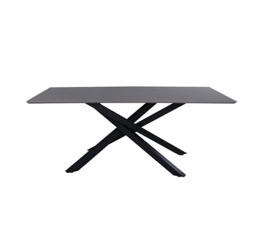 Piazza Black Rectangular Dining Table - The Outlet Home