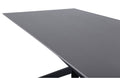Piazza Black Rectangular Dining Table - The Outlet Home
