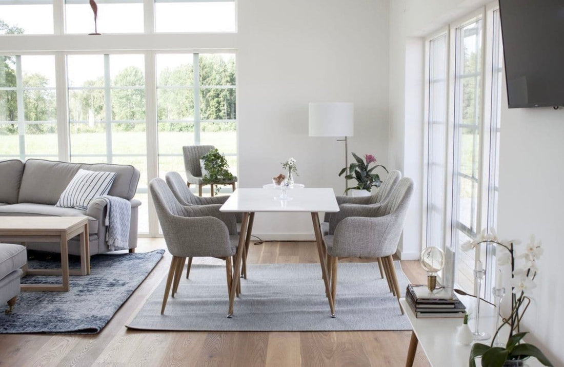 Polar White Rectangular Dining Table Small - The Outlet Home
