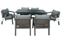 Rio 6 Seat Aluminium Extending Dining Set - The Outlet Home