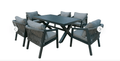 Rio Aluminum 6 Seat Dining Set - In Stock - The Outlet Home