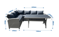 Rio Rattan Corner Sofa Dining Set - The Outlet Home