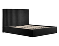 Sofia Luxury Bed with XL Headboard Black - The Outlet Home