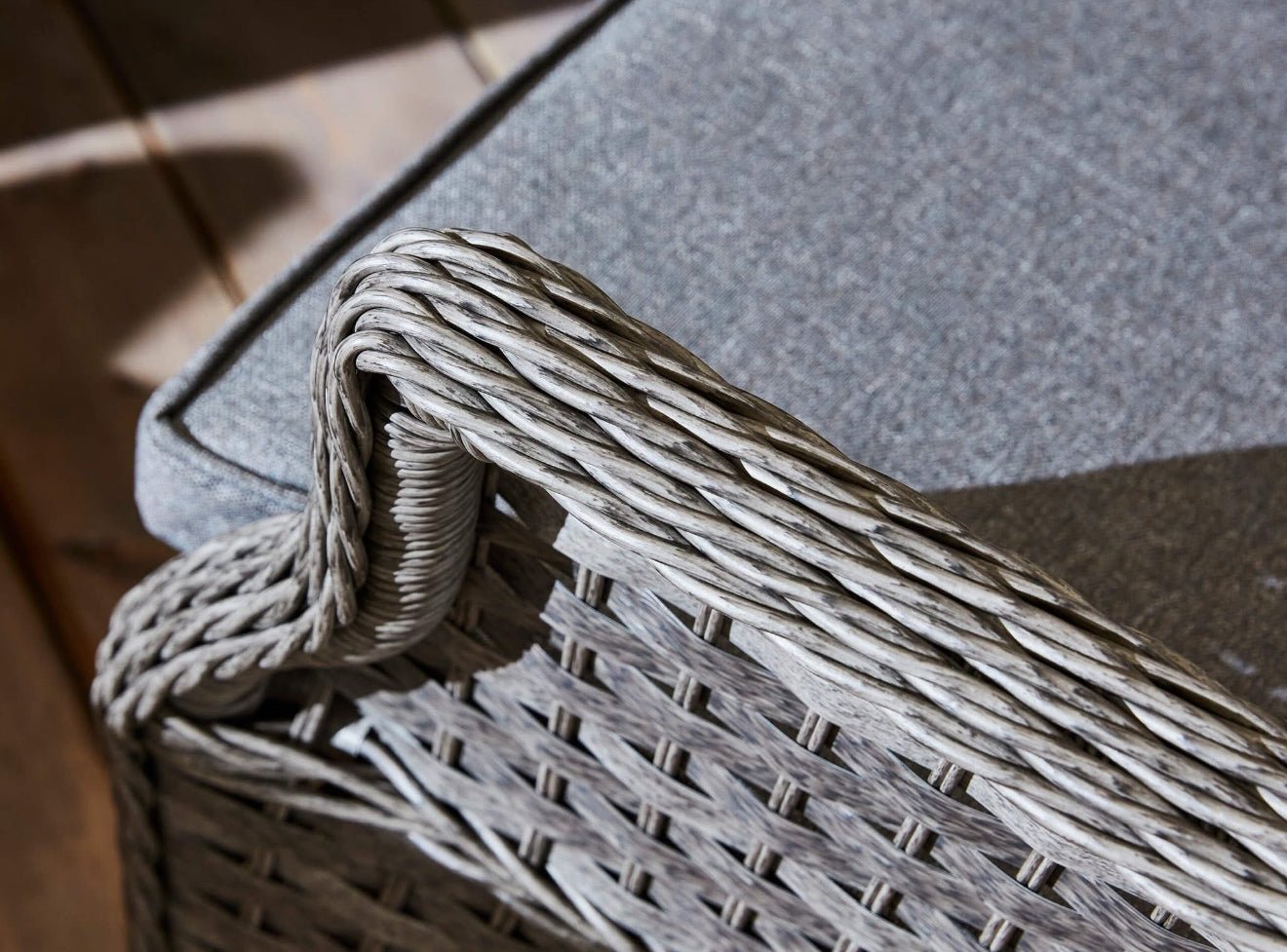 St Tropez High Back 8 Seat Grey Rattan Outdoor Dining Set - The Outlet Home