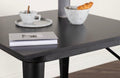 Tempe Black Square Dining Table - 80cm - The Outlet Home