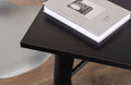 Tempe Black Square Dining Table - 80cm - The Outlet Home
