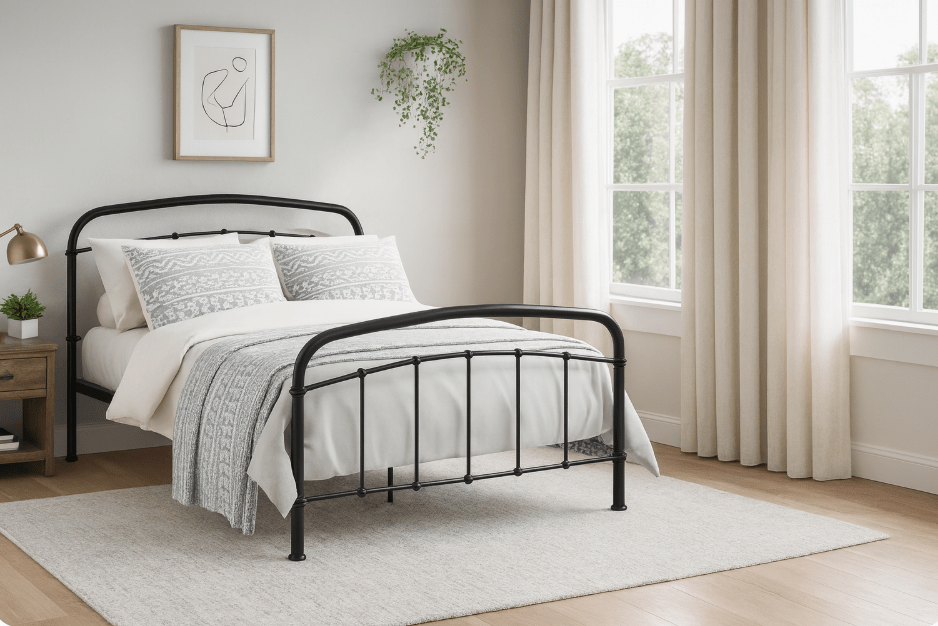 The Caphile Black Bed - The Outlet Home