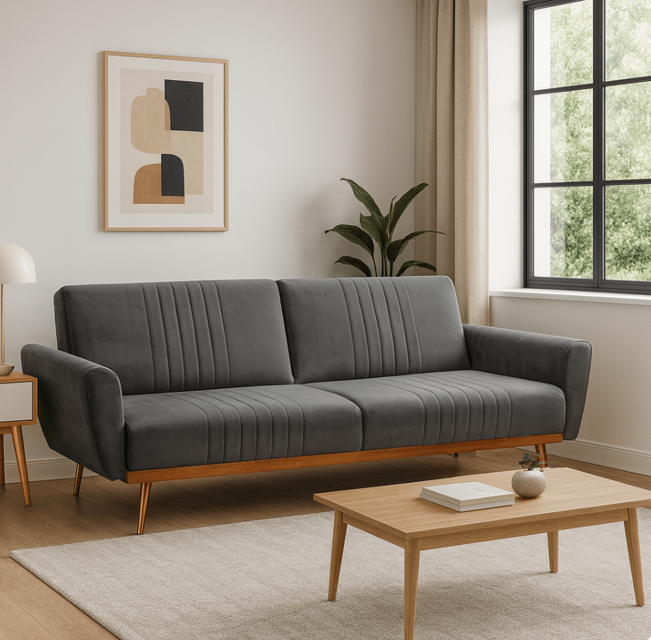 The Elba Velvet Sofa Bed - The Outlet Home