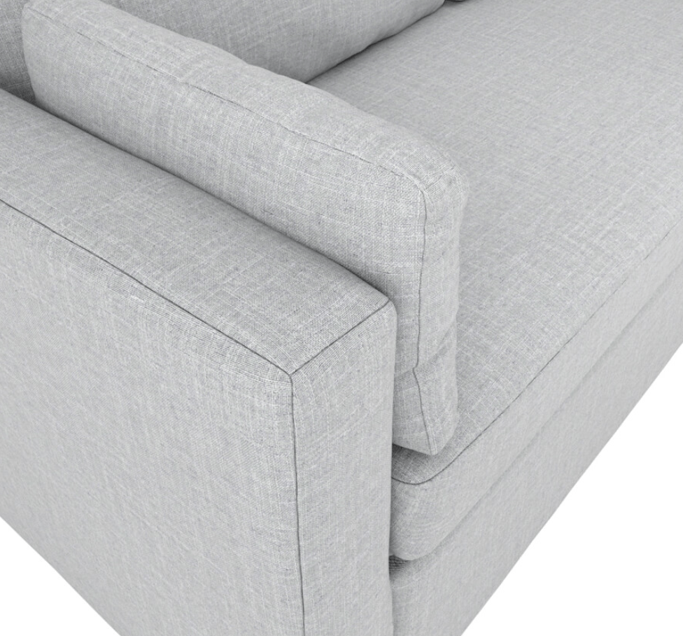 The Gizzel Light Grey Sofa Set 2 and 3 Seat Sofa - The Outlet Home