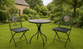 The Ludlow 60cm Slate Mosaic Bistro Set - The Outlet Home