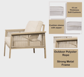 Tiki Aluminium Sofa Set with Dining Table - The Outlet Home