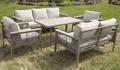 Tiki Aluminium Sofa Set with Dining Table - The Outlet Home