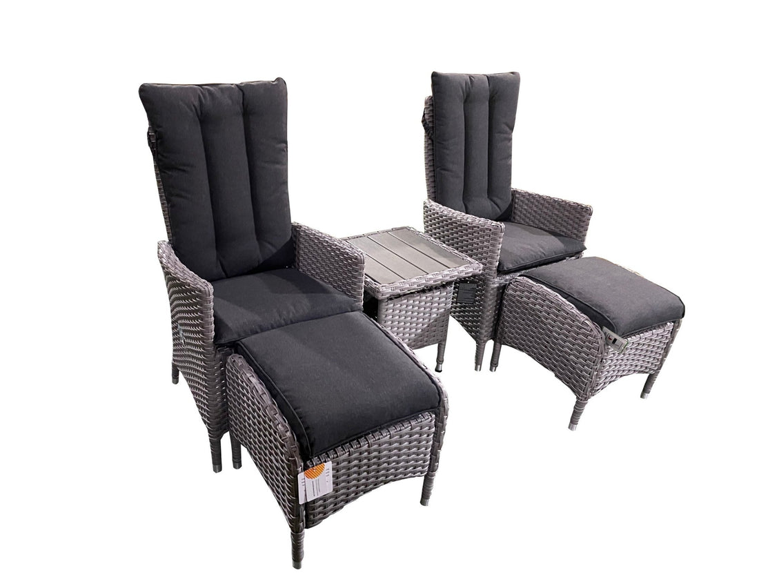 Victoria Recliner Set with Table - Pre Order End of April - The Outlet Home