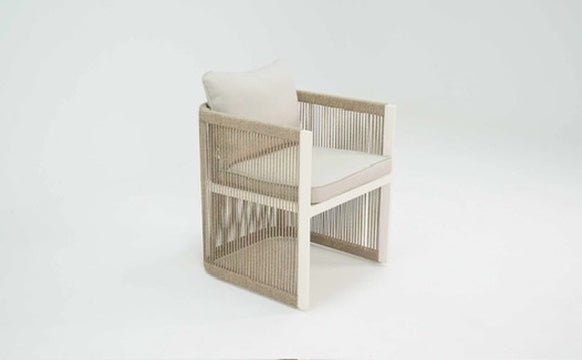 Vogue Aluminium Dining Set Natural - Pre Order Feb 2026 - Free Cantilever and base - The Outlet Home