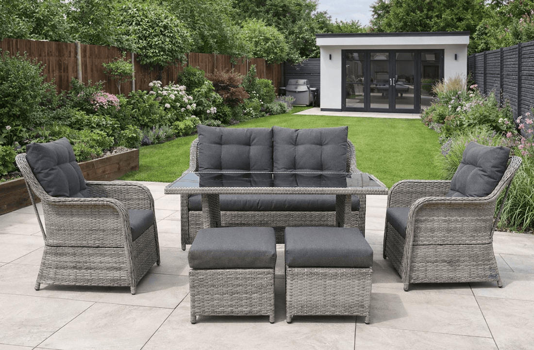 Windemere Luxury 6 Seater Sofa Dining Set - The Outlet Home