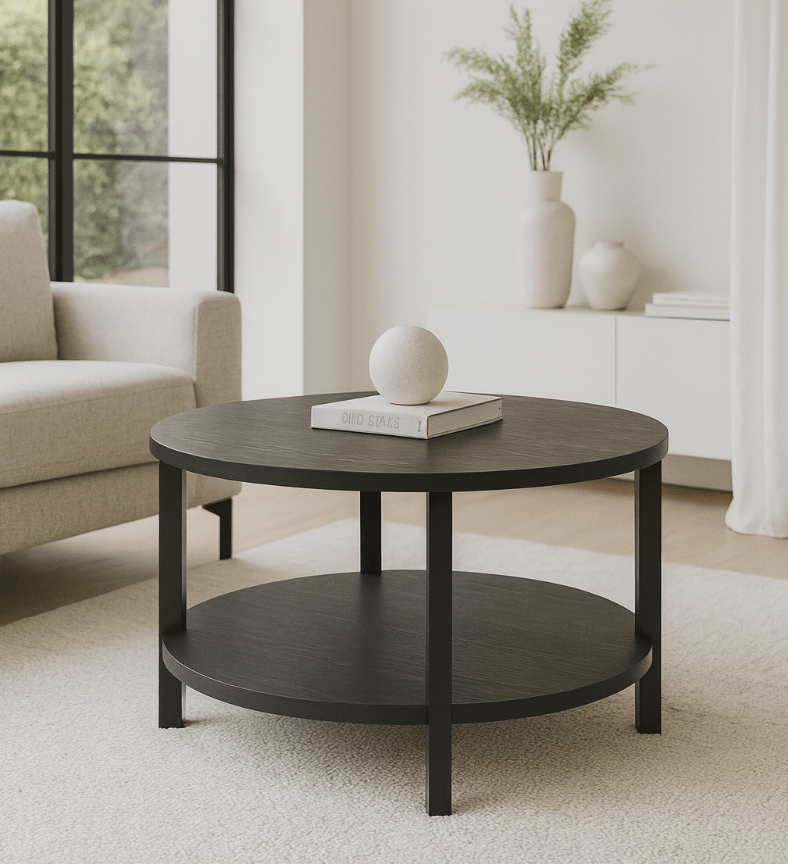 Zino Black Coffee Table - The Outlet Home
